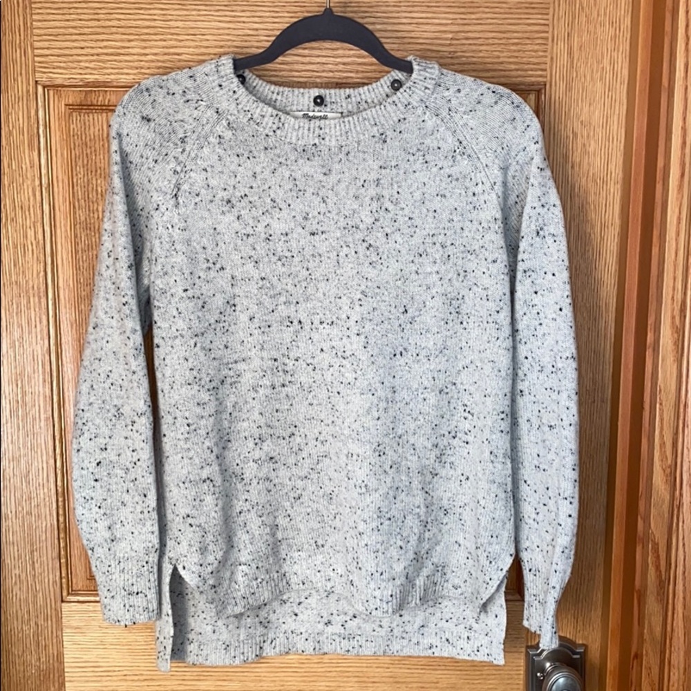 Gray cashmere sweater